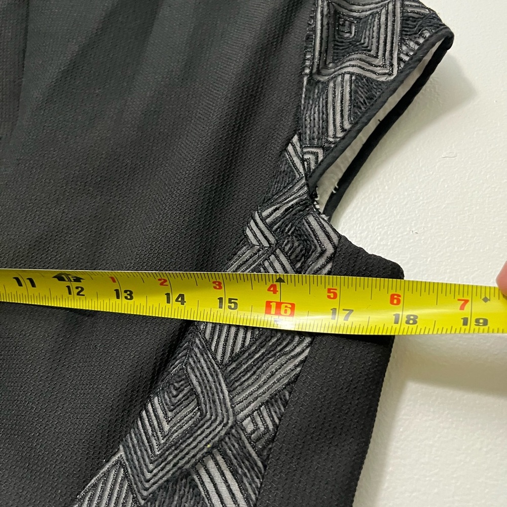 Essentiel  Antwerp Black Silk Cotton Blend Patterned Mini‎ Dress Sz. M - Picture 10 of 12